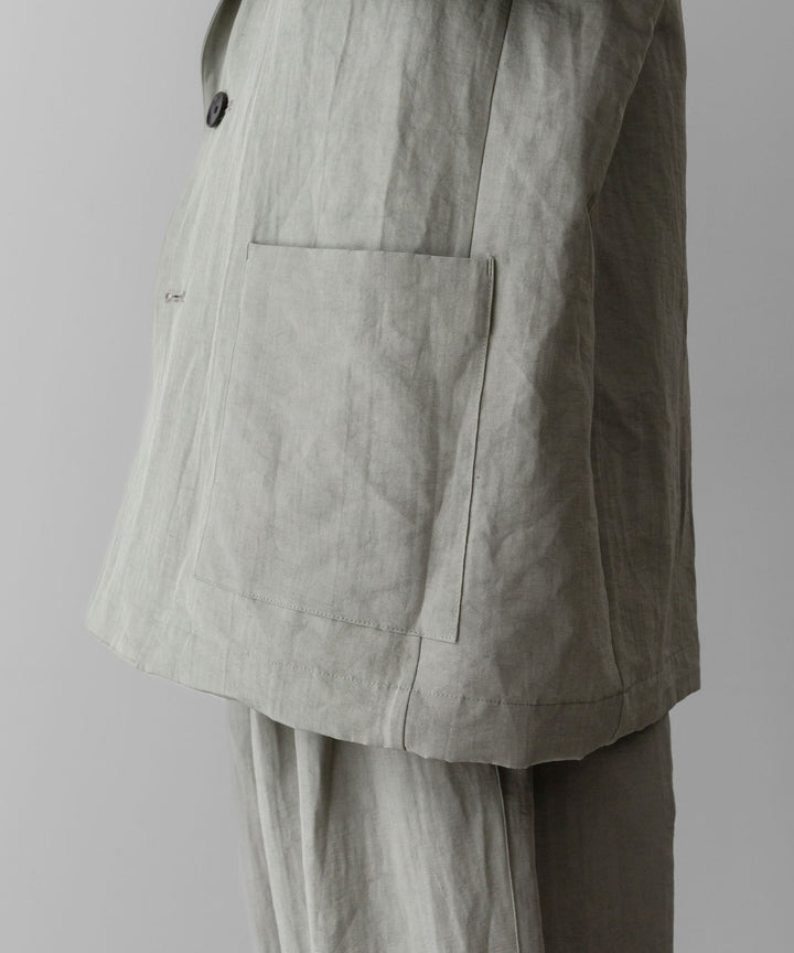 ssstein(シュタイン)のLI/NY POPLIN SINGLE BREASTED JACKET - BEIGE GREYの公式通販サイトsession福岡セレクトショップ
