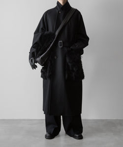 ssstein(シュタイン)の24AWコレクション OVERSIZED POCKET COAT (POCKET FUR) - BLACK 公式通販サイトsession福岡セレクトショップ