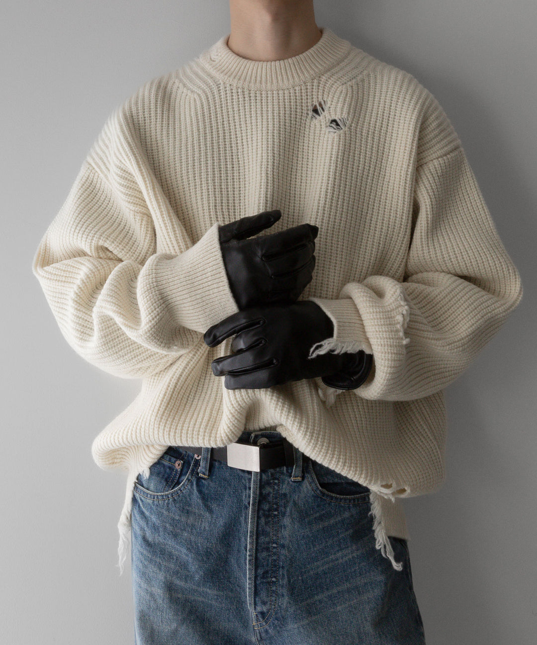 stein(シュタイン)の24SSコレクションMILLED DAMAGE KNIT LSのOFF 公式通販サイトsession福岡セレクトショップ