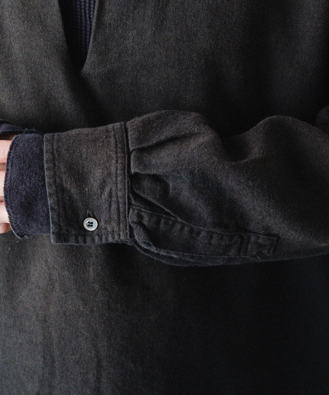 concause-コンコースのSKIPPER SHIRT(SOLID)のBLACK公式通販サイトsession福岡セレクトショップ
