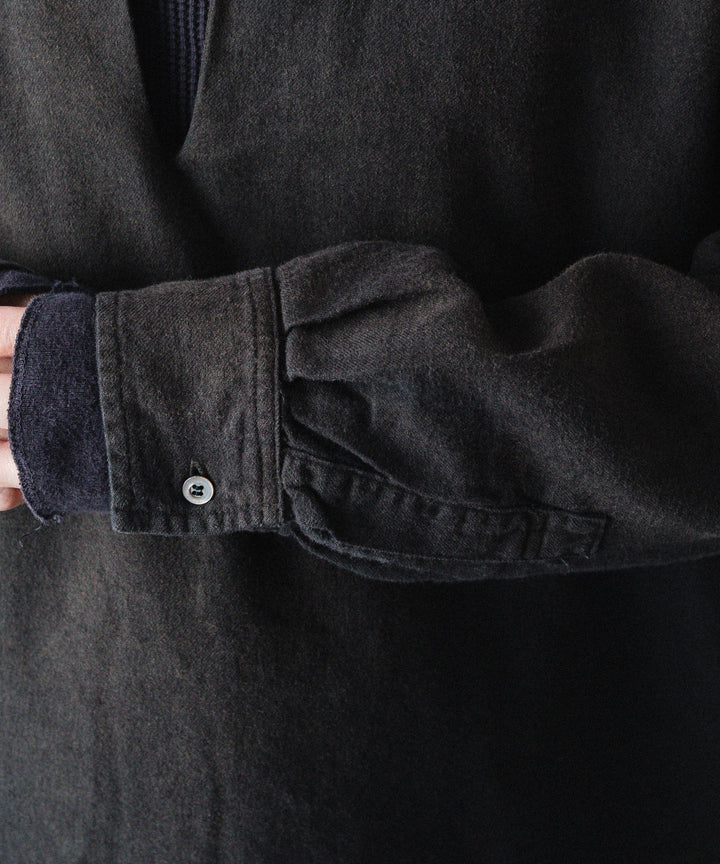 concause-コンコースのSKIPPER SHIRT(SOLID)のBLACK公式通販サイトsession福岡セレクトショップ