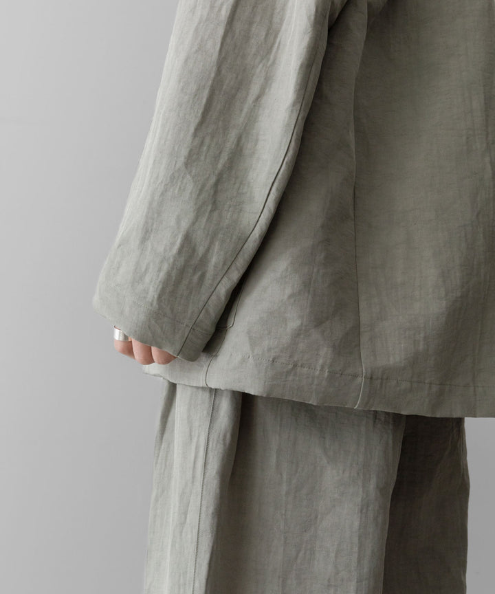 ssstein(シュタイン)のLI/NY POPLIN SINGLE BREASTED JACKET - BEIGE GREYの公式通販サイトsession福岡セレクトショップ
