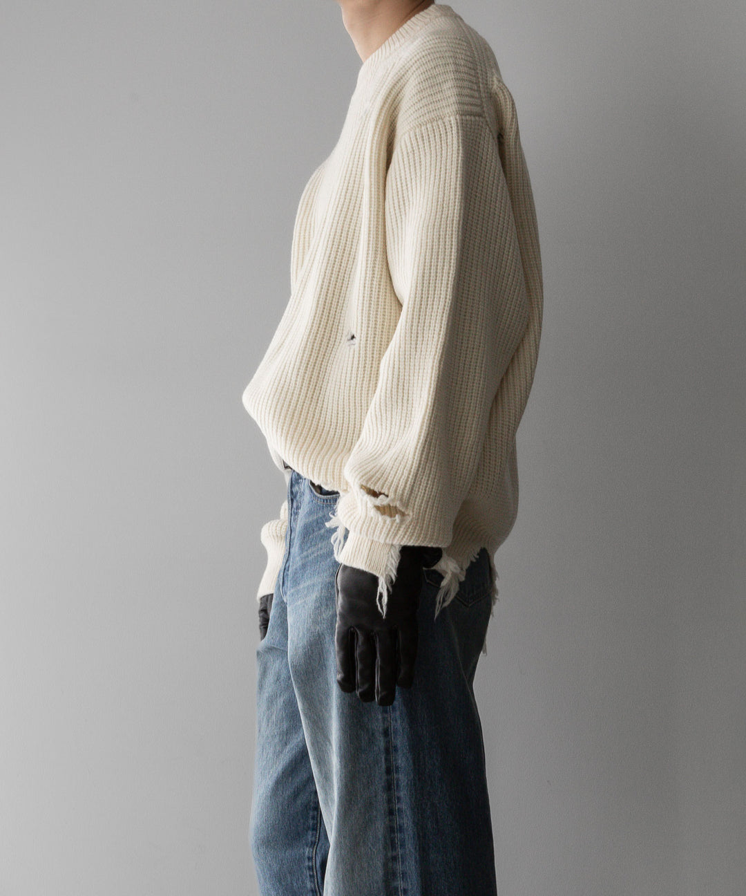 stein(シュタイン)の24SSコレクションMILLED DAMAGE KNIT LSのOFF 公式通販サイトsession福岡セレクトショップ
