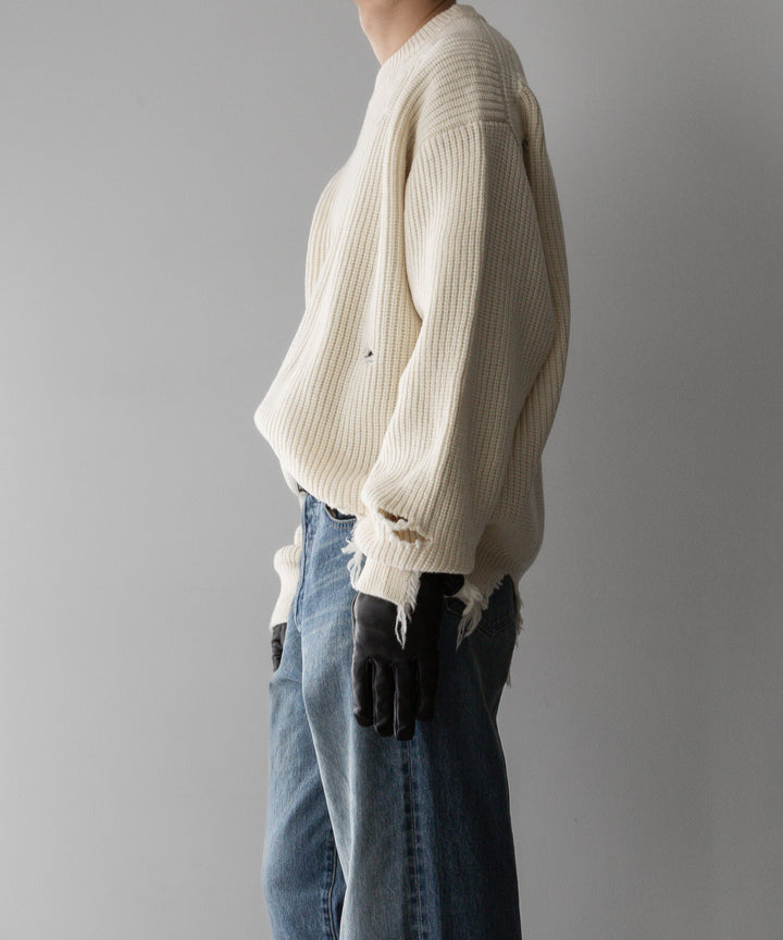 stein(シュタイン)の24SSコレクションMILLED DAMAGE KNIT LSのOFF 公式通販サイトsession福岡セレクトショップ
