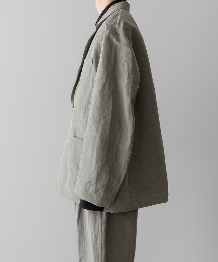 ssstein(シュタイン)のLI/NY POPLIN SINGLE BREASTED JACKET - BEIGE GREYの公式通販サイトsession福岡セレクトショップ
