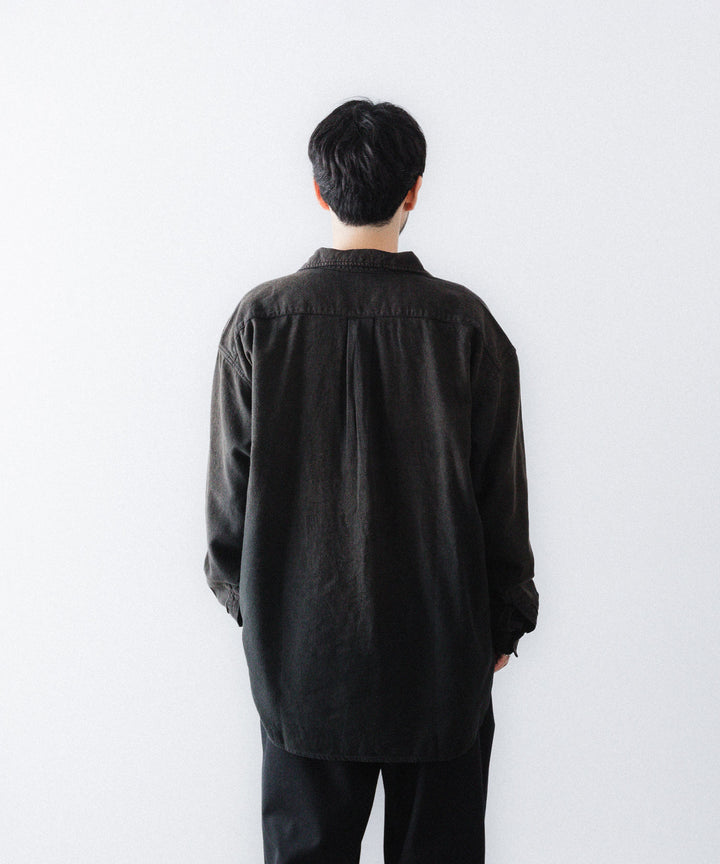 concause-コンコースのSKIPPER SHIRT(SOLID)のBLACK公式通販サイトsession福岡セレクトショップ