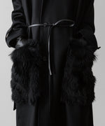 画像をギャラリービューアに読み込む, ssstein(シュタイン)の24AWコレクション OVERSIZED POCKET COAT (POCKET FUR) - BLACK 公式通販サイトsession福岡セレクトショップ
