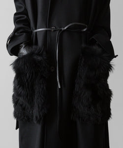 ssstein(シュタイン)の24AWコレクション OVERSIZED POCKET COAT (POCKET FUR) - BLACK 公式通販サイトsession福岡セレクトショップ