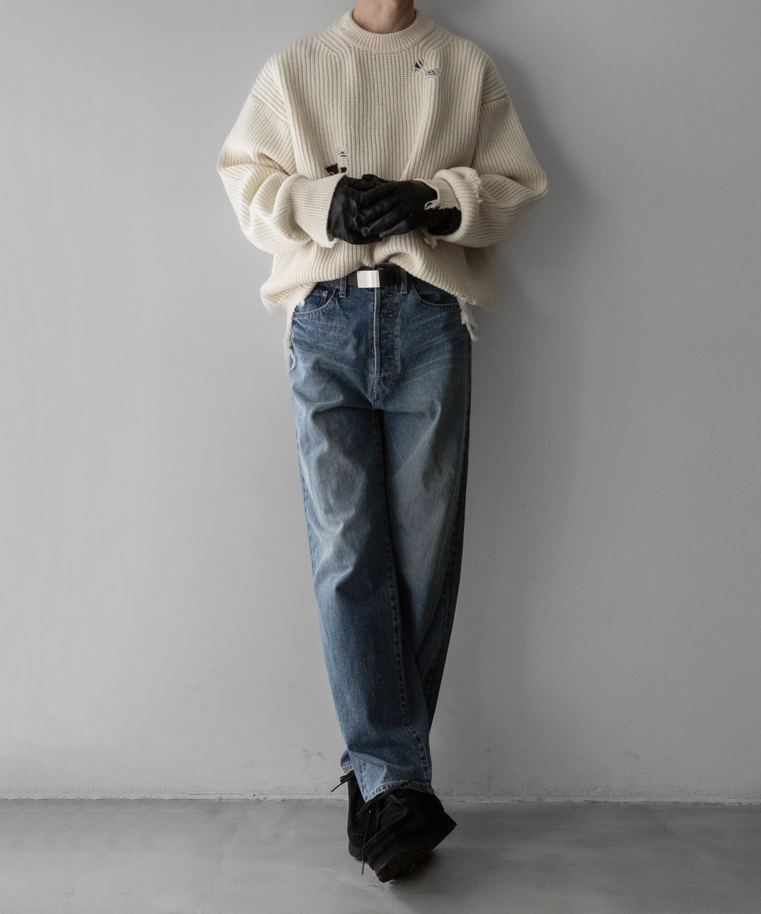stein(シュタイン)の24SSコレクションMILLED DAMAGE KNIT LSのOFF 公式通販サイトsession福岡セレクトショップ