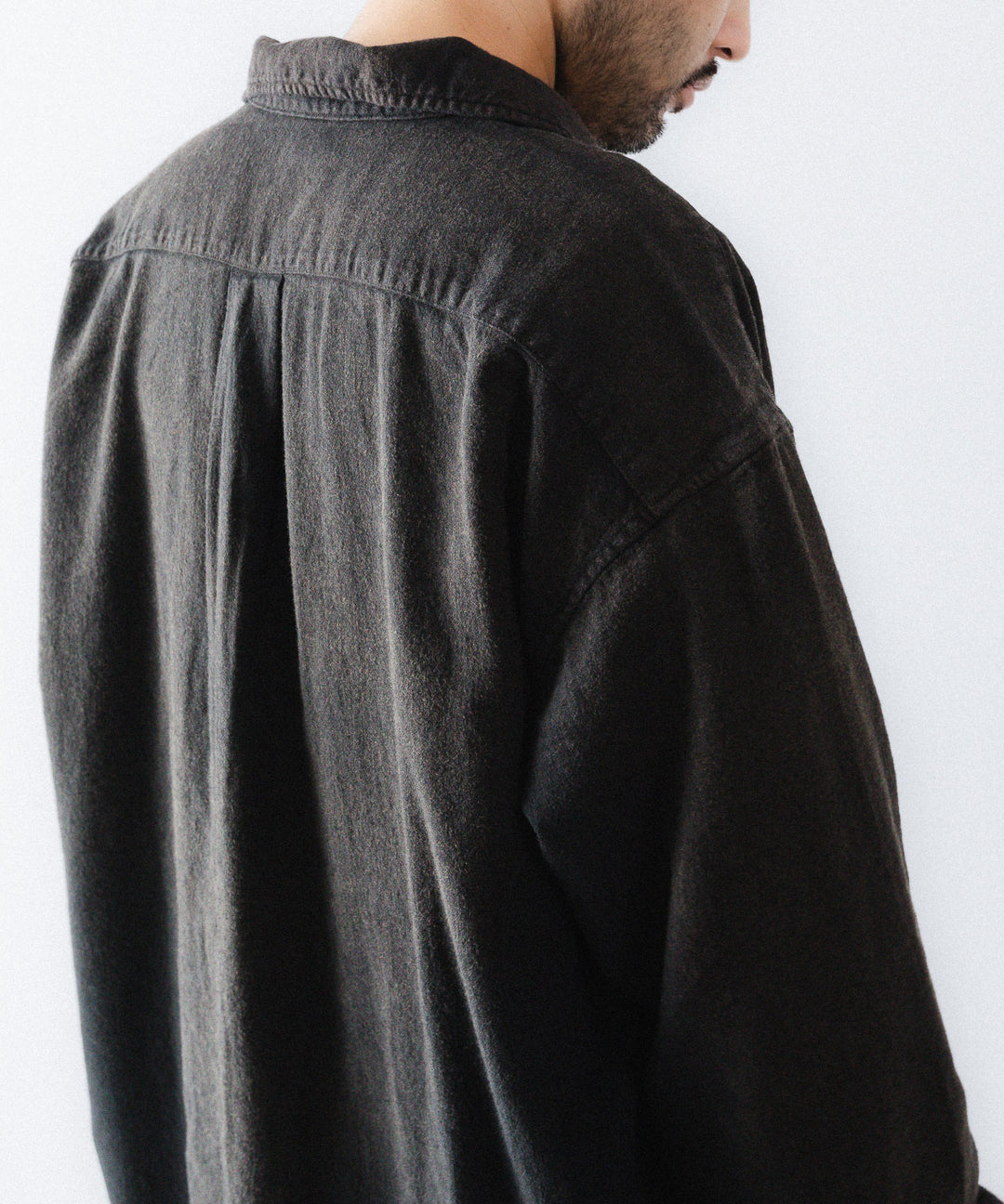 concause-コンコースのSKIPPER SHIRT(SOLID)のBLACK公式通販サイトsession福岡セレクトショップ