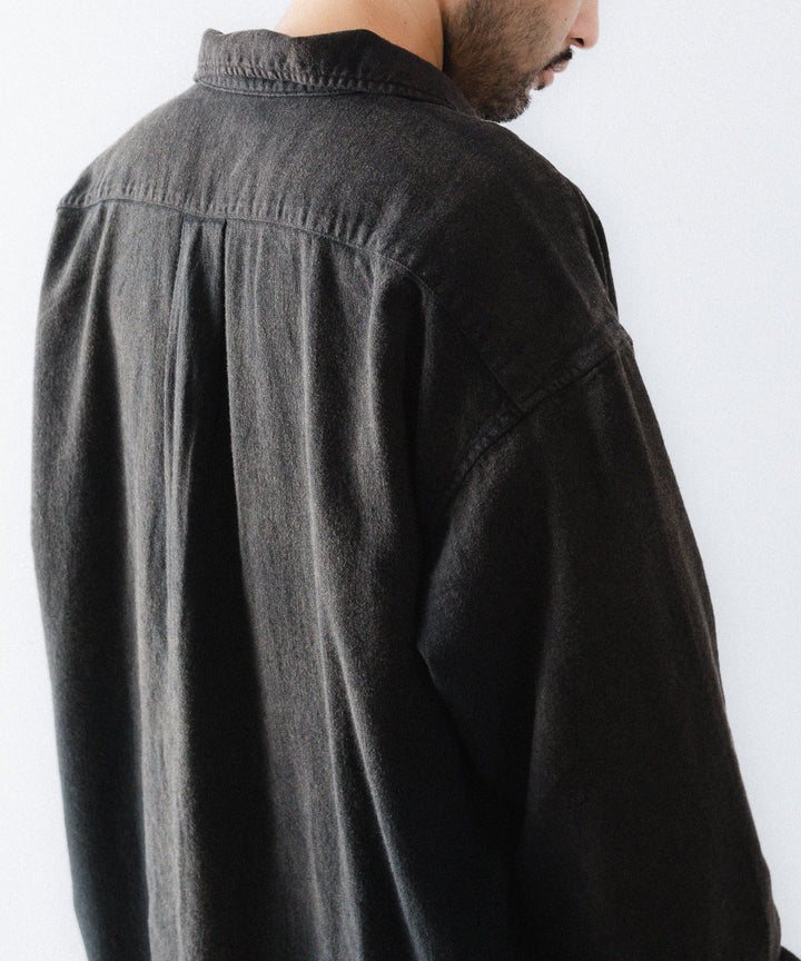 concause-コンコースのSKIPPER SHIRT(SOLID)のBLACK公式通販サイトsession福岡セレクトショップ