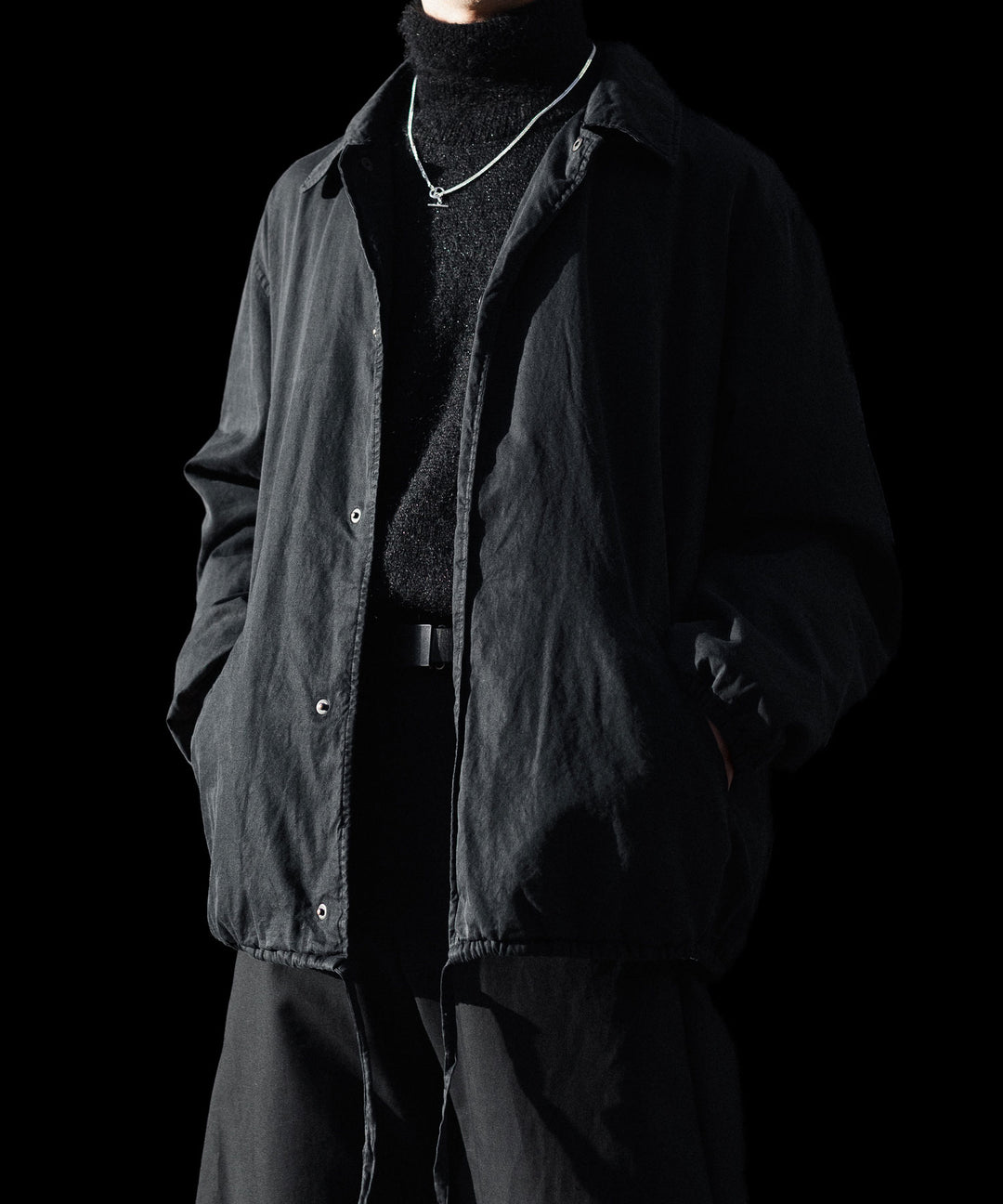 ssstein(シュタイン)のCOTTON RAYON VINTAGE COACH JACKET - BLACKの公式通販サイトsession福岡セレクトショップ
