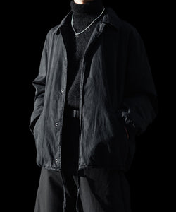ssstein / シュタイン】COTTON RAYON VINTAGE COACH JACKET - BLACK
