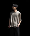 【KANEMASA PHIL.】36G WOOL SS TEE - BEIGE