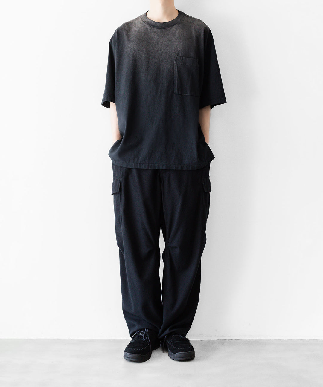 INTÉRIM インテリムのVINTAGE FADE BLACK  HYPER BIG POCKET T-SHIRTのSUN FADE 公式通販サイトsession福岡セレクトショップ