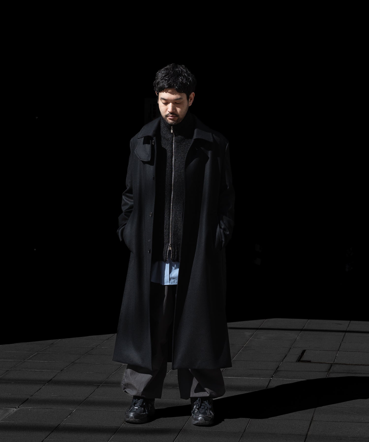 VEIN ヴェインのWO DOUBLE MELTON MAXI COAT - BLACKの公式通販サイトsession福岡セレクトショップ