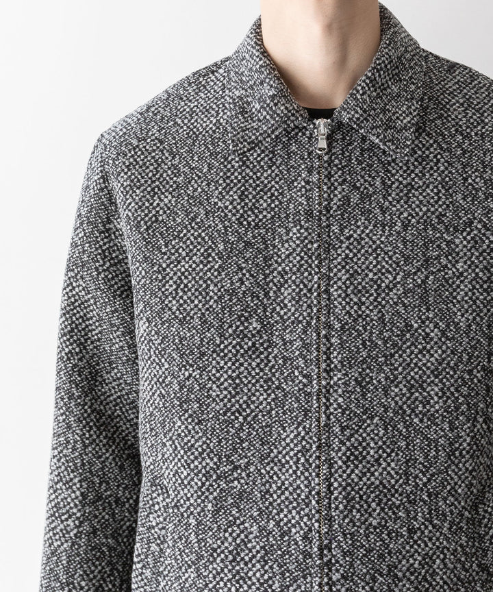 INTÉRIM インテリム 23AW LIMITED BIG DOT DONEGAL HARRINGTON JACKET - GRAY DOTS sessionセッション福岡セレクトショップ 公式通販サイト