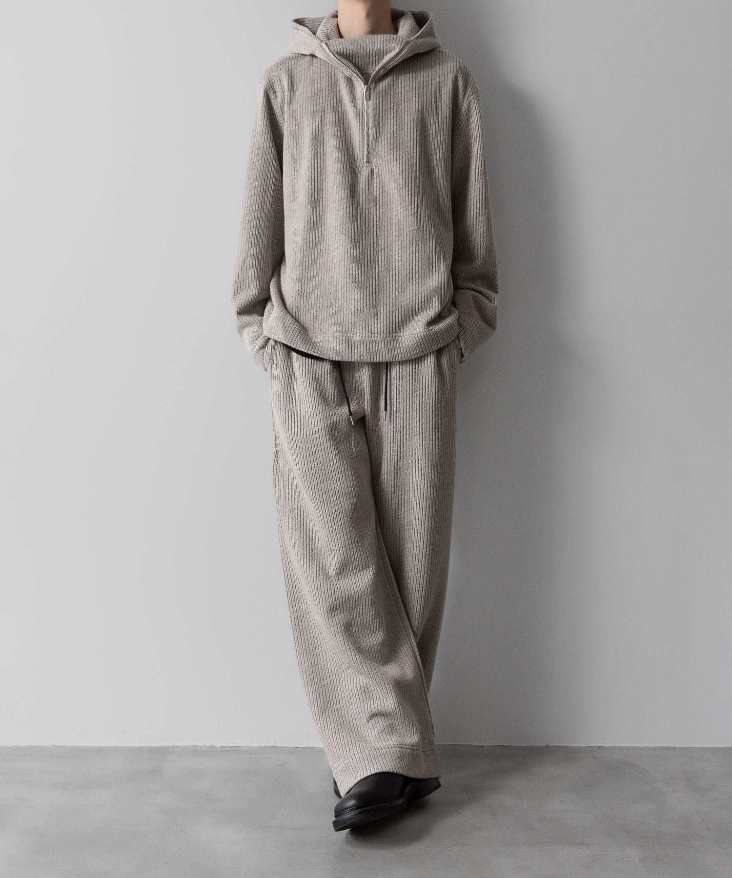 VEIN ヴェインのWO/PE QUARTER GAUGE KNIT HOODED PULLOVER SHIRT - X.OFF WHITEの公式通販サイトsession福岡セレクトショップ