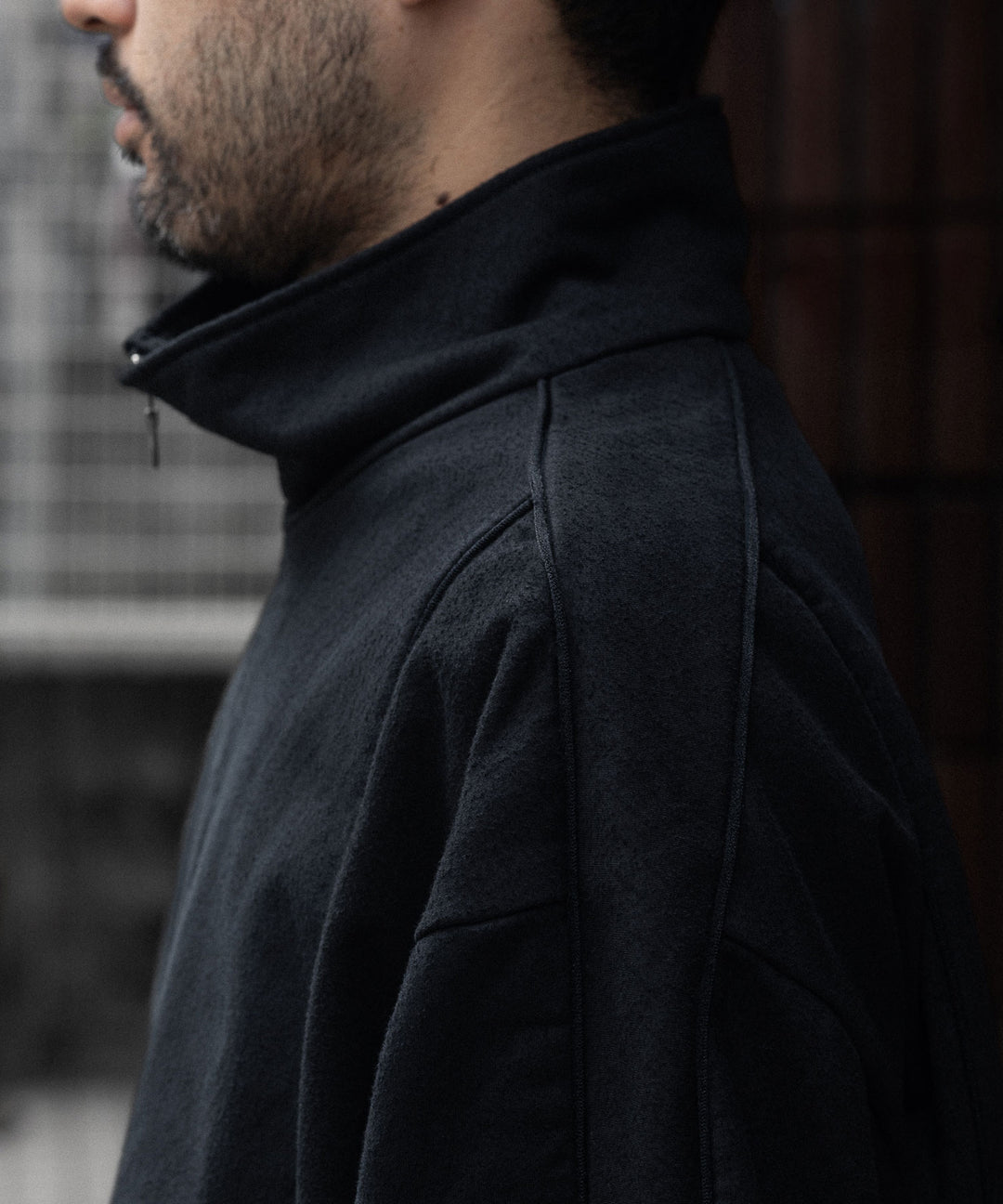 KANEMASA PHIL. カネマサフィルの36G NEEDLE PUNCH PIPING BLOUSONのBLACKの公式通販サイトsession福岡セレクトショップ