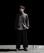 画像をギャラリービューアに読み込む, ANTHEM A-アンセムエーのWASHABLE WOOL NO-BRAINER PANTSのBLACK
