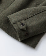 画像をギャラリービューアに読み込む, INTÉRIM - インテリムのHEAVY DOUBLE FACED MELANGE WOOL FELT DEAD STOCK LEATHER COLLAR HARRINGTON JACKETのSAGE公式通販サイトsession福岡セレクトショップ
