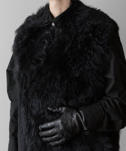 ssstein(シュタイン)の24AWコレクション SHEEP FUR VEST - BLACK 公式通販サイトsession福岡セレクトショップ