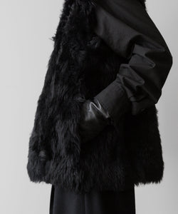 ssstein(シュタイン)の24AWコレクション SHEEP FUR VEST - BLACK 公式通販サイトsession福岡セレクトショップ