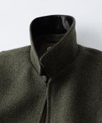 画像をギャラリービューアに読み込む, INTÉRIM - インテリムのHEAVY DOUBLE FACED MELANGE WOOL FELT DEAD STOCK LEATHER COLLAR HARRINGTON JACKETのSAGE公式通販サイトsession福岡セレクトショップ
