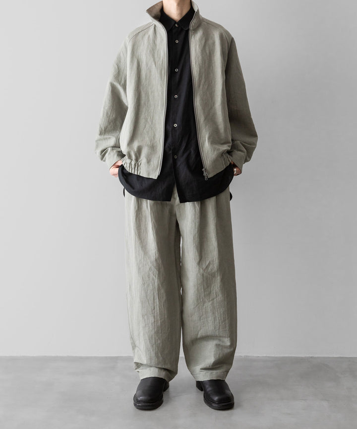 ssstein(シュタイン)のLI/NY POPLIN WIDE EASY TROUSERS - BEIGE GREYの公式通販サイトsession福岡セレクトショップ