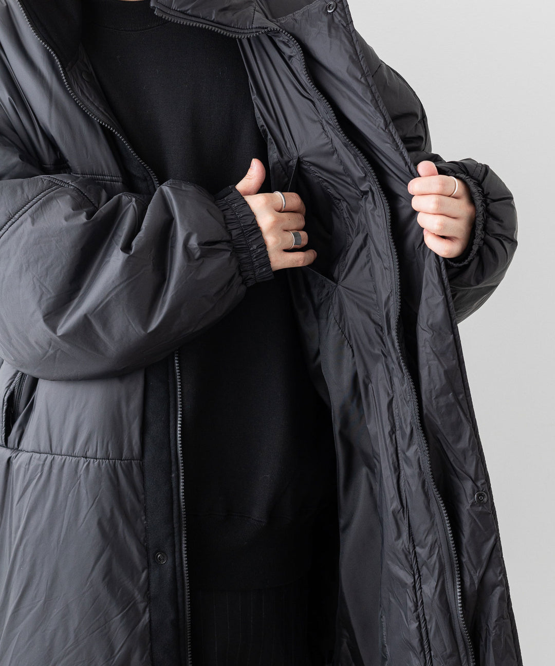 stein(シュタイン)の23AWコレクションPADDED MONSTER JACKETのBLACK 