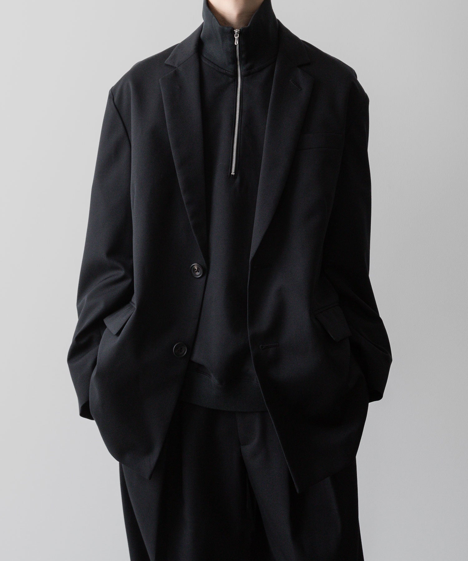 KANEMASA PHIL. カネマサフィルの36G SUPER FINE GAUGE HALF ZIP PULLOVER - BLACKの公式通販サイトsession福岡セレクトショップ