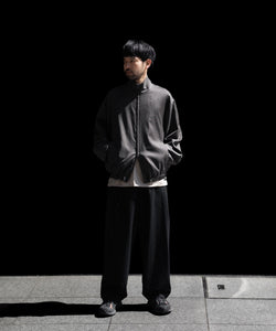 ssstein / シュタイン】EXTRA FINE WOOL SHIRRED LIGHT ZIP JACKET