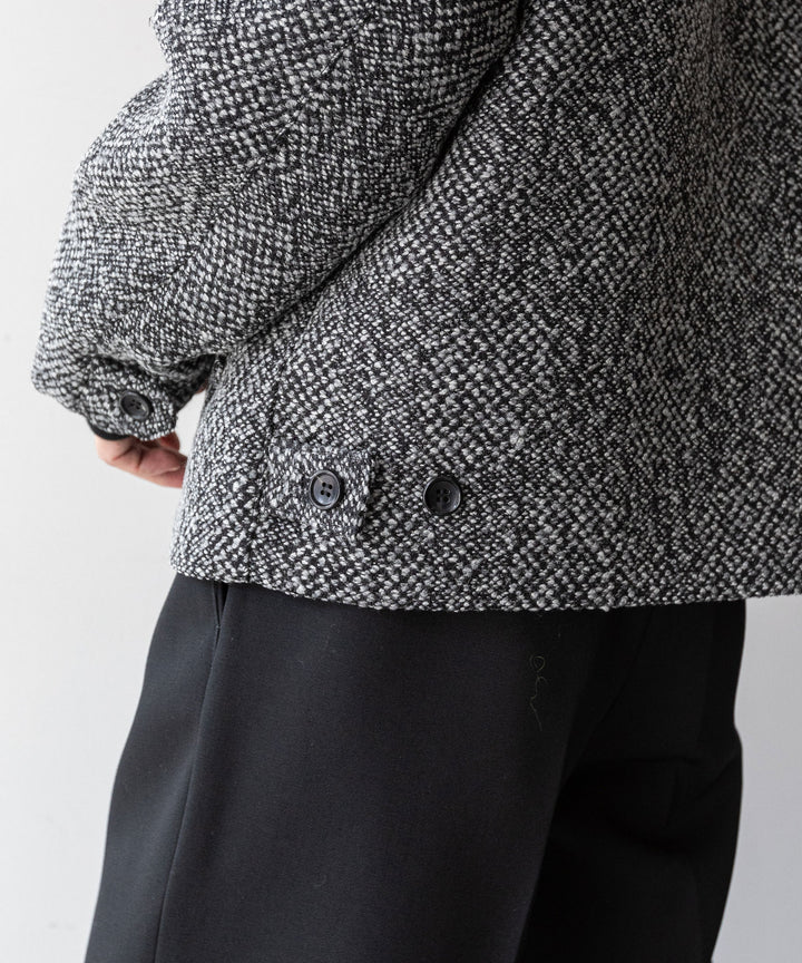 INTÉRIM インテリム 23AW LIMITED BIG DOT DONEGAL HARRINGTON JACKET - GRAY DOTS sessionセッション福岡セレクトショップ 公式通販サイト