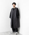 【stein】PADDED MILITARY LONG VEST - BLACK