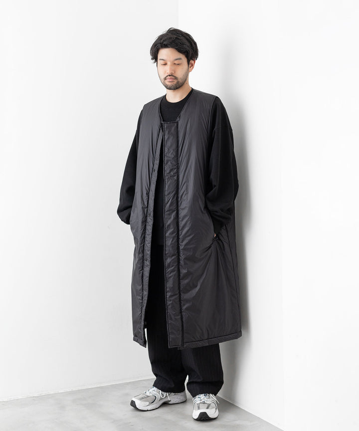 stein(シュタイン)の23AWコレクションPADDED MILITARY LONG VESTのBLACK