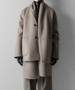 画像をギャラリービューアに読み込む, 【ssstein】WOOL CASHMERE BEAVER REVERSIBLE STOLE JACKET - TAUPE GREY
