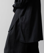 画像をギャラリービューアに読み込む,  ANTHEM Aアンセムエー のVISCOSE TWILL SHAPE LINE SHIRT - BLACKの公式通販サイトsession福岡セレクトショップ
