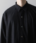 画像をギャラリービューアに読み込む, KANEMASA PHIL. カネマサフィルの36G IDEAL WOOL STRIPE SHIRT - BLACK SPの公式通販サイトsession福岡セレクトショップ
