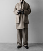 画像をギャラリービューアに読み込む, 【ssstein】WOOL CASHMERE BEAVER REVERSIBLE STOLE JACKET - TAUPE GREY
