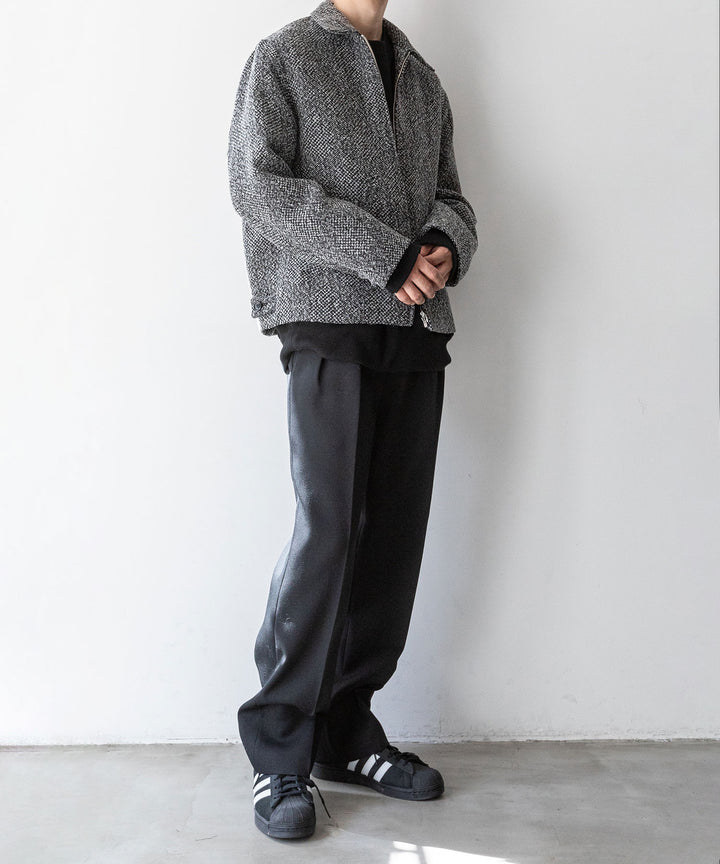 INTÉRIM インテリム 23AW LIMITED BIG DOT DONEGAL HARRINGTON JACKET - GRAY DOTS sessionセッション福岡セレクトショップ 公式通販サイト