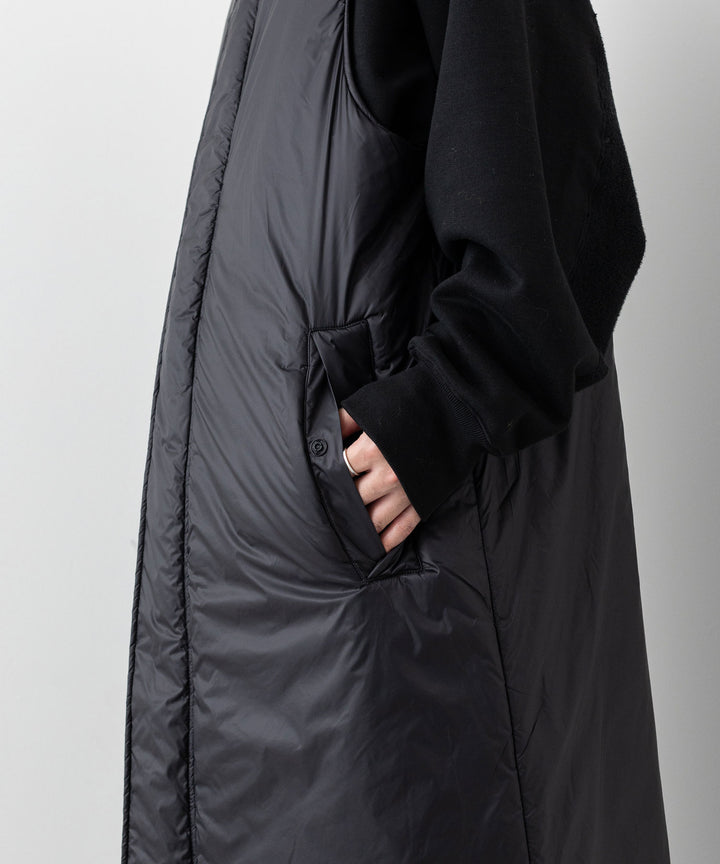 stein(シュタイン)の23AWコレクションPADDED MILITARY LONG VESTのBLACK
