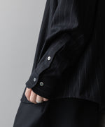 画像をギャラリービューアに読み込む, KANEMASA PHIL. カネマサフィルの36G IDEAL WOOL STRIPE SHIRT - BLACK SPの公式通販サイトsession福岡セレクトショップ
