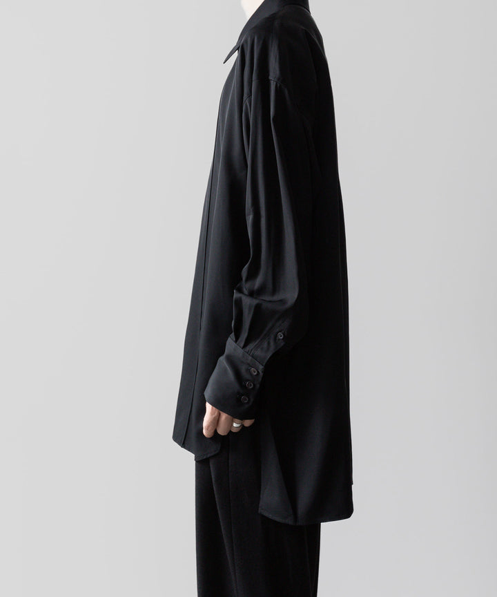  ANTHEM Aアンセムエー のVISCOSE TWILL SHAPE LINE SHIRT - BLACKの公式通販サイトsession福岡セレクトショップ