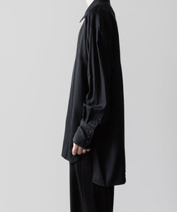  ANTHEM Aアンセムエー のVISCOSE TWILL SHAPE LINE SHIRT - BLACKの公式通販サイトsession福岡セレクトショップ