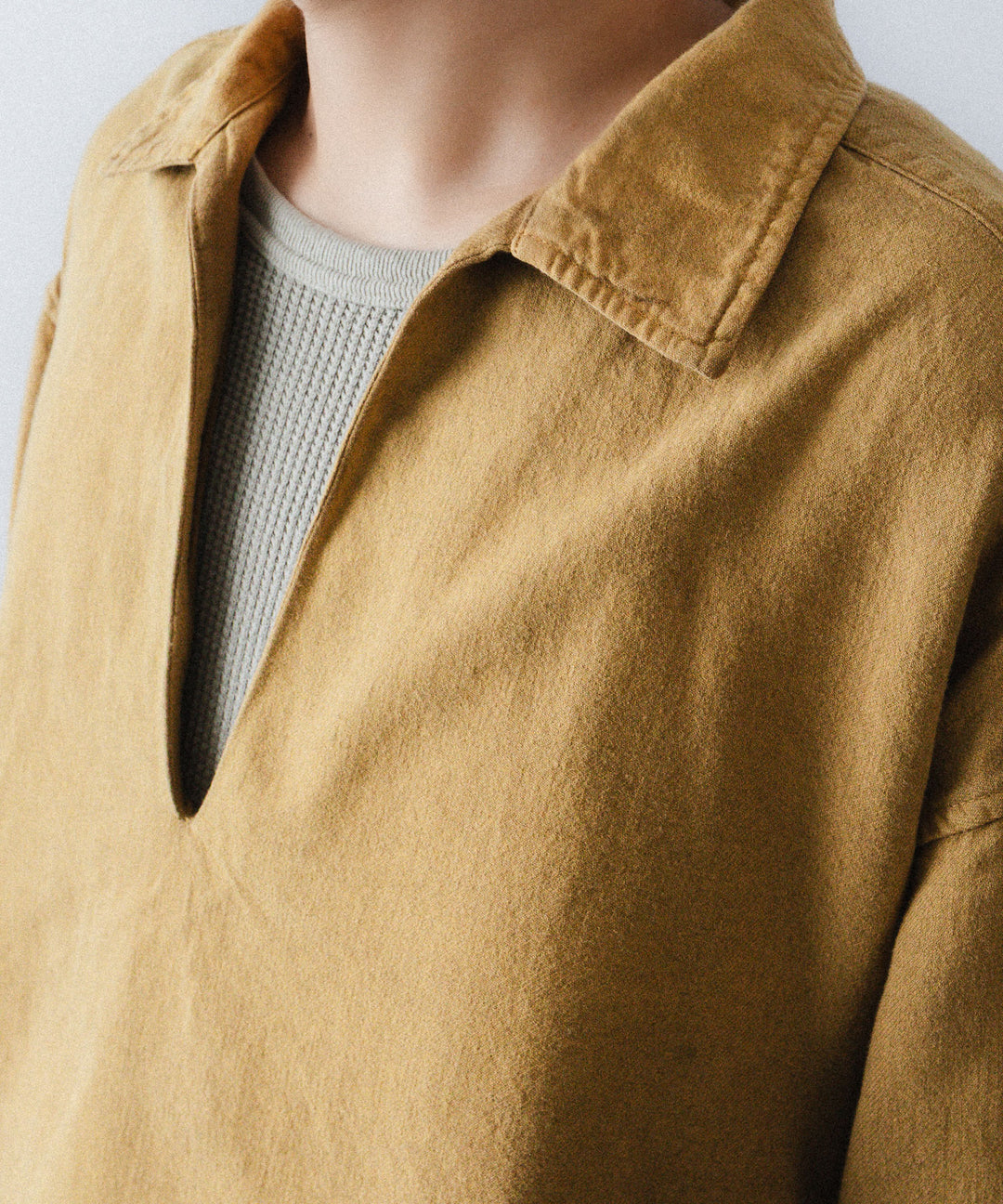 concause-コンコースのSKIPPER SHIRT(SOLID)のCAMEL公式通販サイトsession福岡セレクトショップ