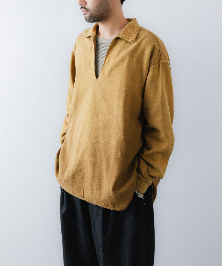 concause-コンコースのSKIPPER SHIRT(SOLID)のCAMEL公式通販サイトsession福岡セレクトショップ