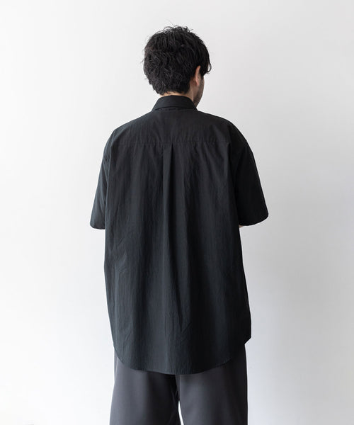 安いそれに目立つ stein シュタイン シャツ OVER SLEEVE SS SHIRT 黒 M