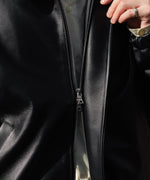 画像をギャラリービューアに読み込む, ssstein(シュタイン)のSHEEP LEATHER ZIP SHORT JACKET - BLACKの公式通販サイトsession福岡セレクトショップ
