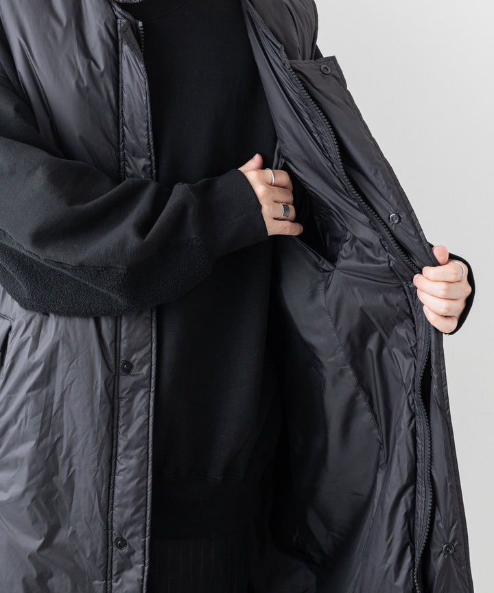 stein(シュタイン)の23AWコレクションPADDED MILITARY LONG VESTのBLACK