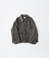 【KANEMASA PHIL.】36G FINE SWEAT WORK JACKET - CHARCOAL PIGMENT
